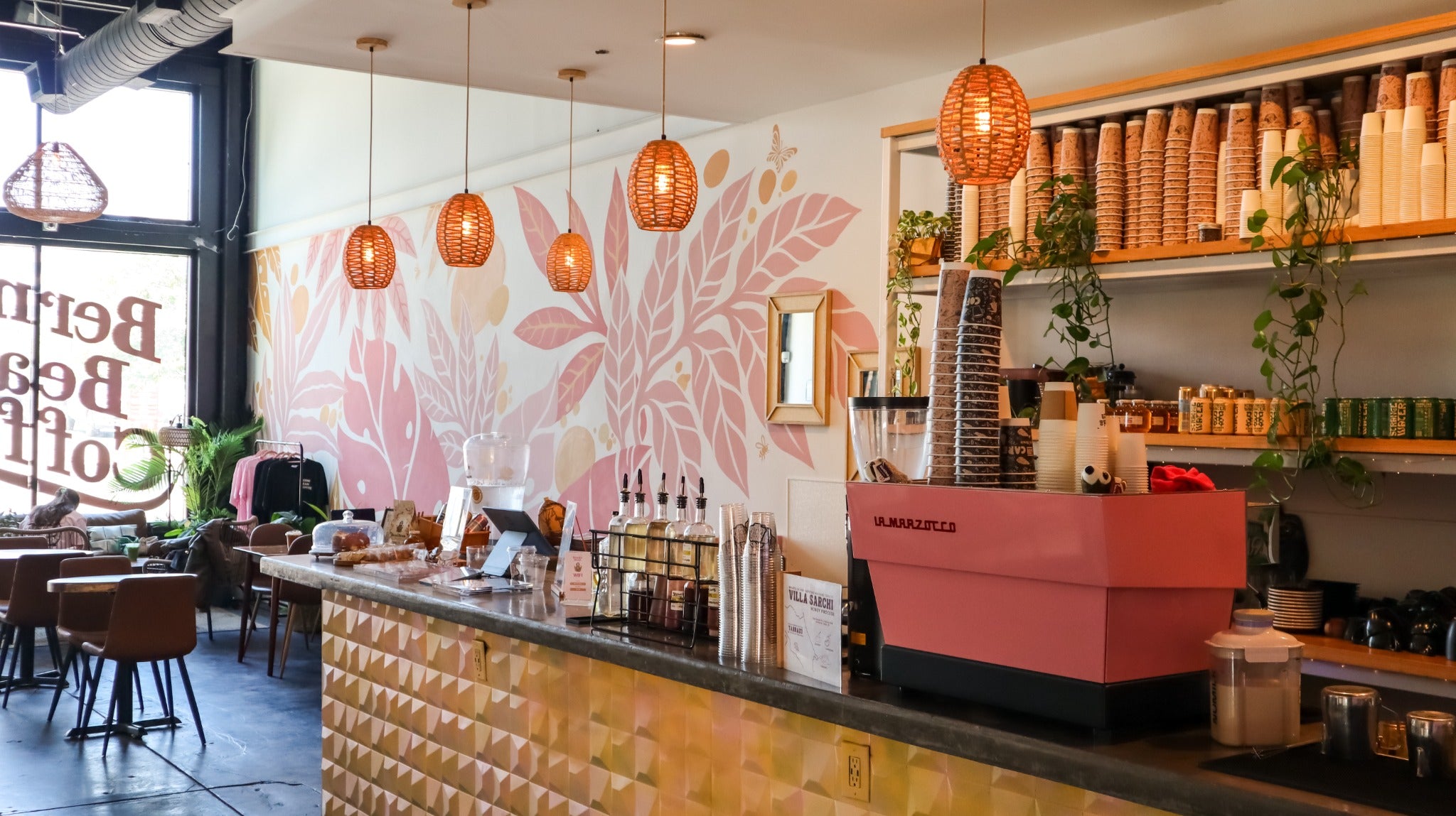 Inside the Berni Bean Deep Ellum café