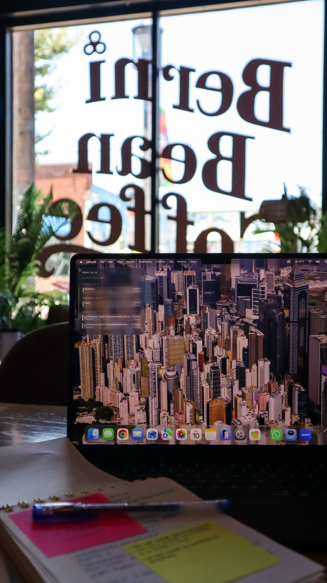Laptop-friendly seating at Berni Bean Deep Ellum
