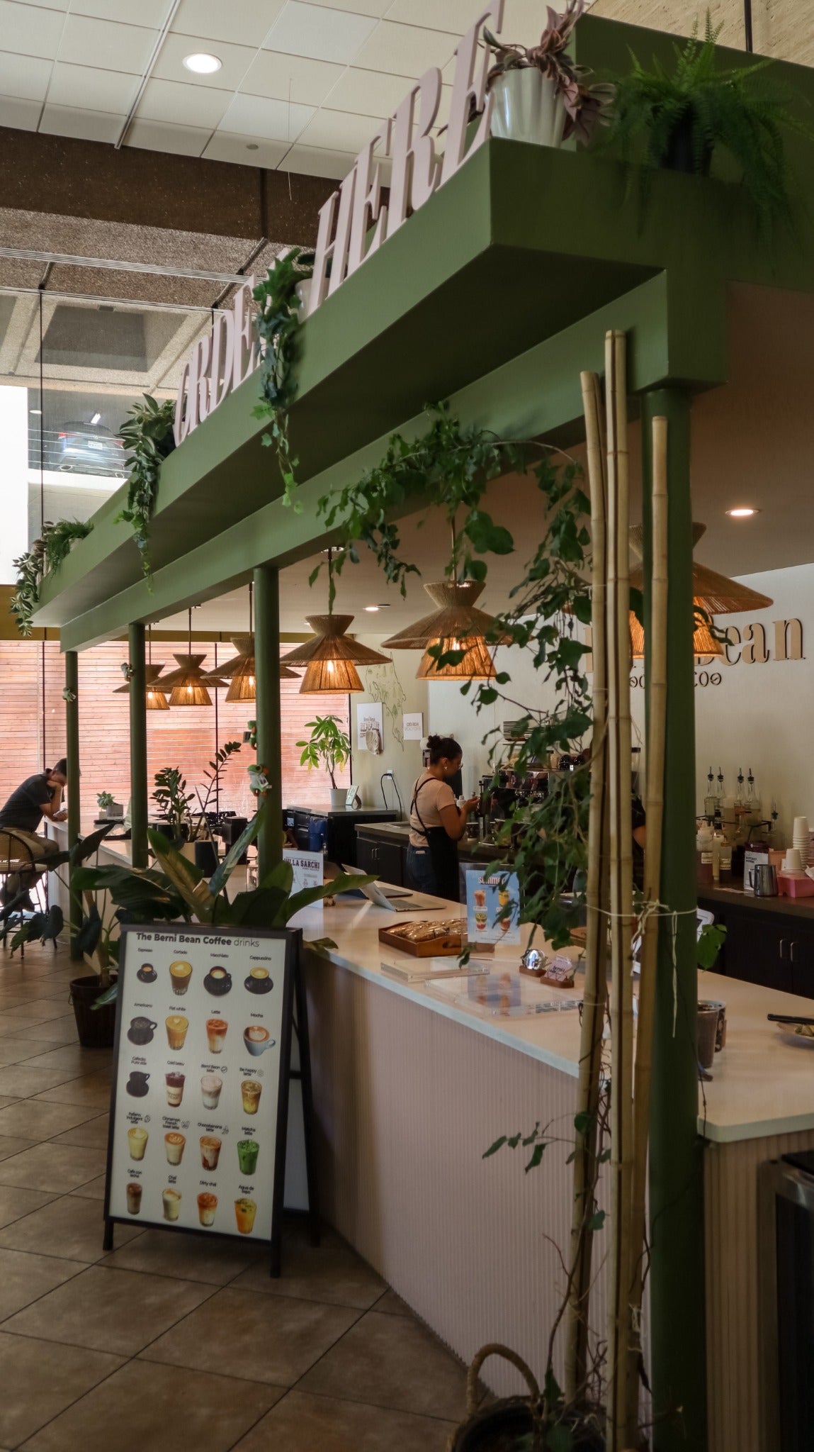 Inside the Berni Bean Downtown Dallas café